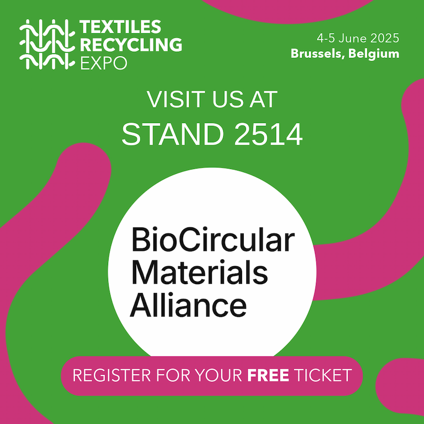 The BioCircular Materials Alliance to participate in the Textiles Recycling Expo